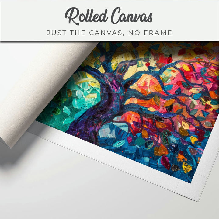 Canvas Painting - Vibrant Tree of Life