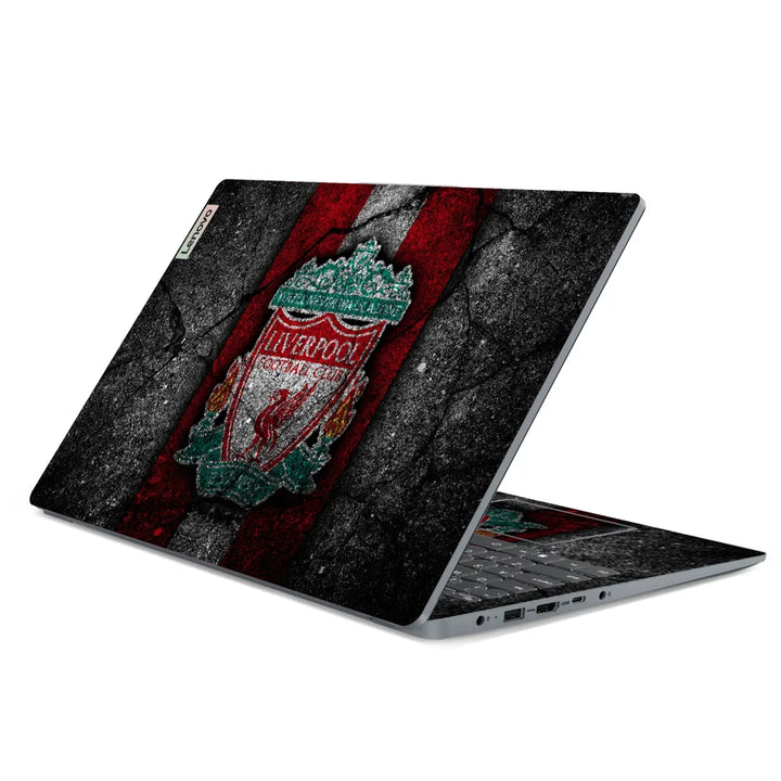 3M Material Textured Embossed Laptop Skin - Liverpool FC Red Crest and Motto