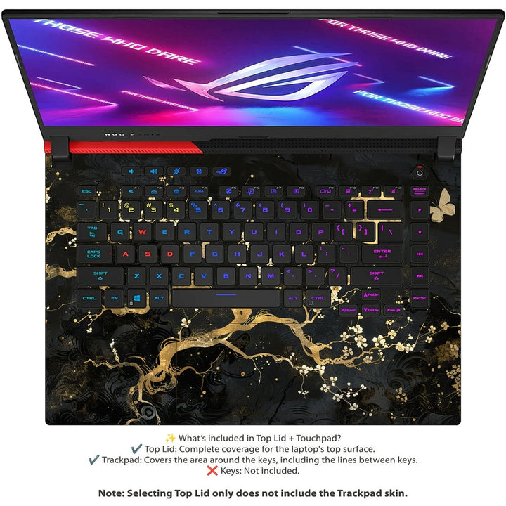 Asus Laptop Skin - Moonlit Golden Branch