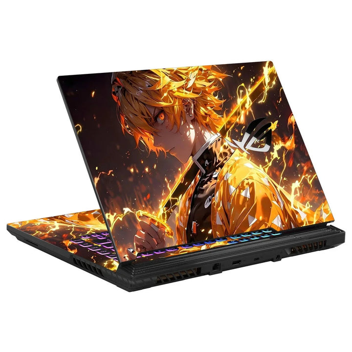 3D Embossed Laptop Skin - Zenitsu Agatsuma