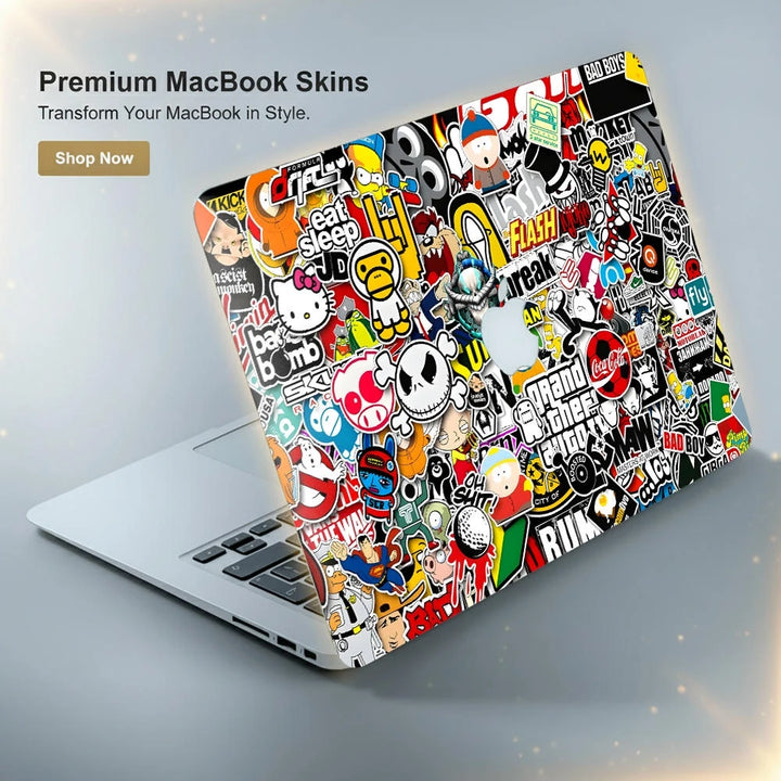 Sticker Bomb Laptop Skin for MacBook | Buy Online Now – SkinsLegend