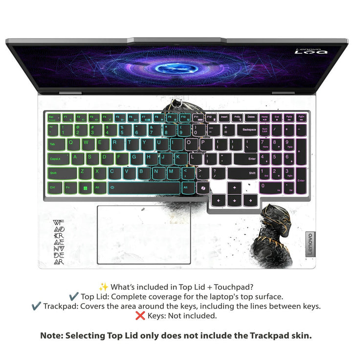 3D Embossed Laptop Skin - Wakanda Forever Shadow Panther Elite