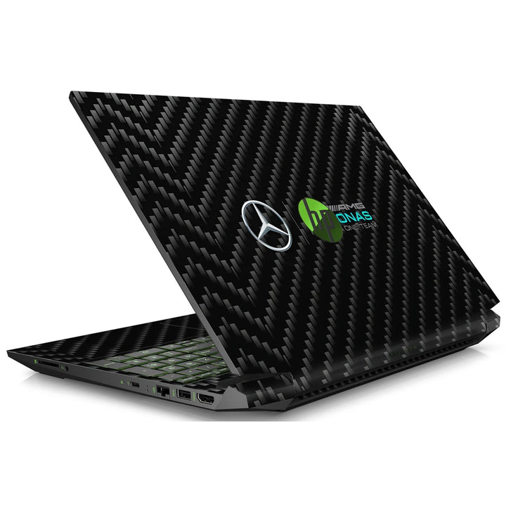 3M Material Textured Embossed Laptop Skin - Mercedes F1 Carbon Fiber Texture