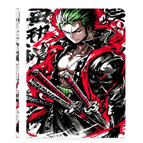 3D Embossed Tablet Skin One Piece Zoro Sword Style