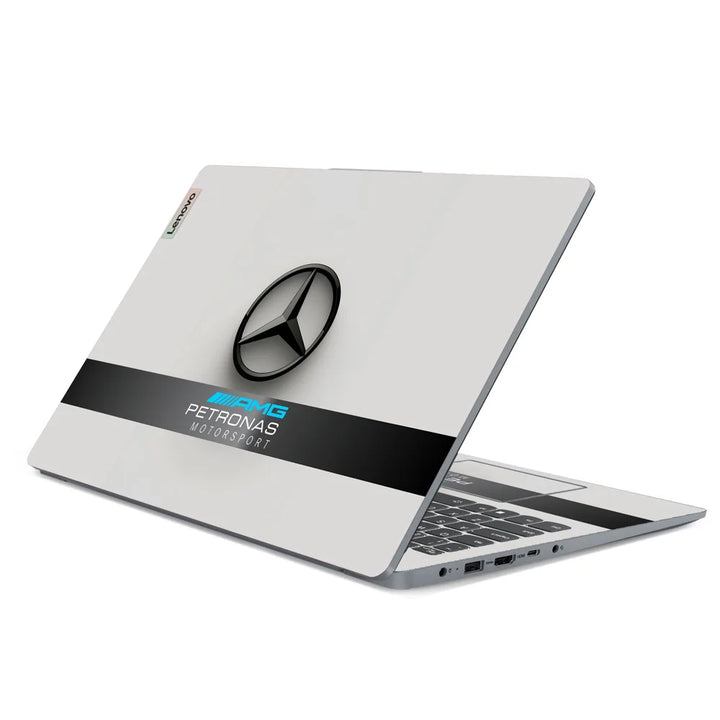 3M Material Textured Embossed Laptop Skin - Mercedes AMG Petronas F1 Emblem