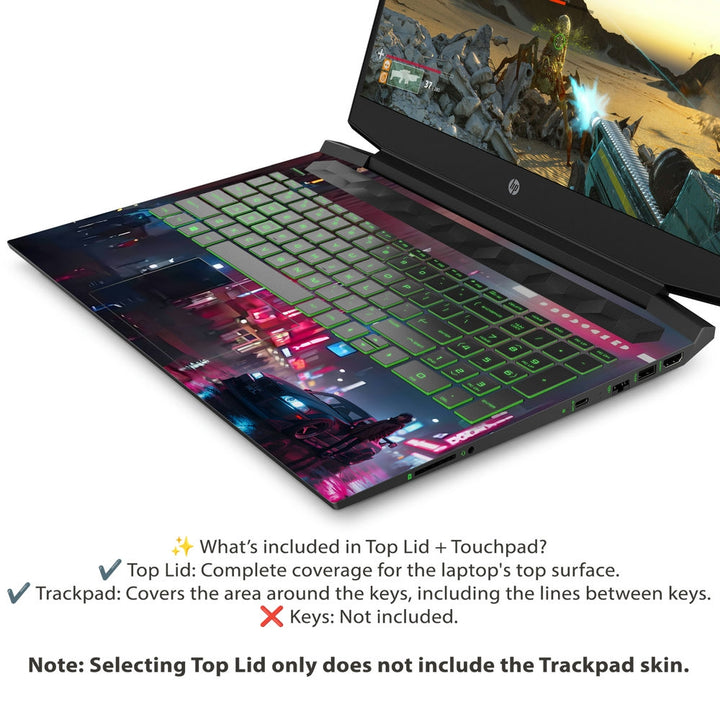 HP Laptop Skin - Skyline Racer Vibes