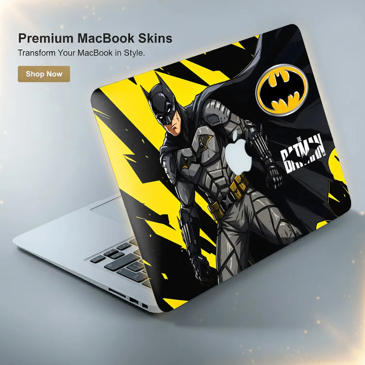 MacBook Laptop Skin - The Batman Yellow Slash Art