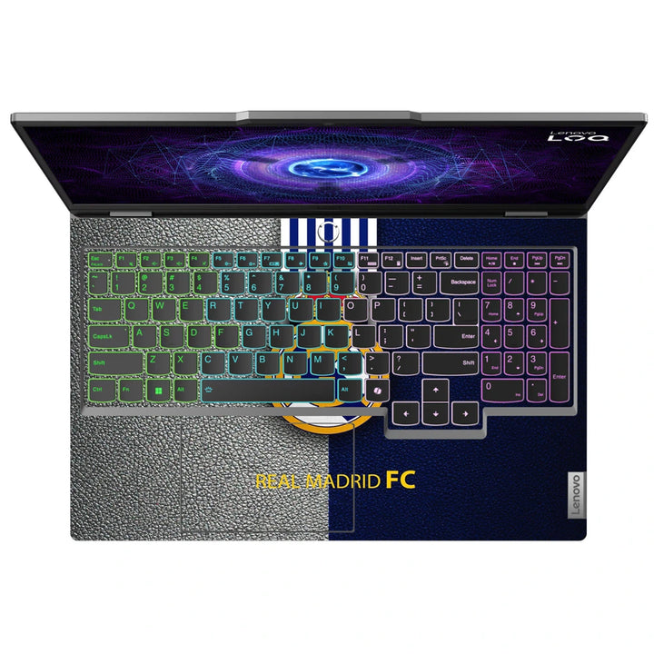 3M Material Textured Embossed Laptop Skin - Real Madrid FC Grunge Crest