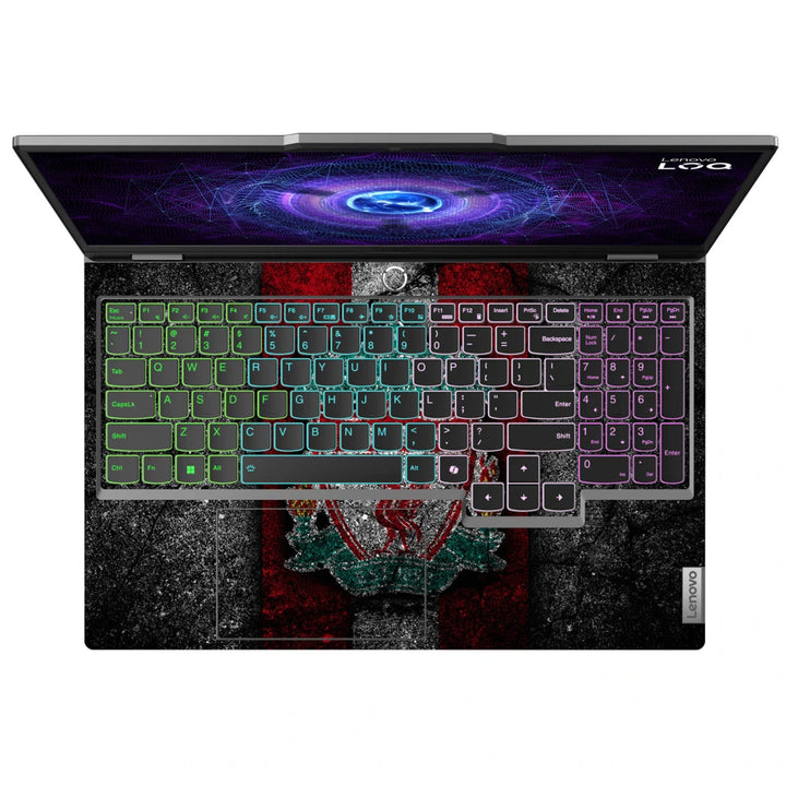 3M Material Textured Embossed Laptop Skin - Liverpool FC Red Crest and Motto