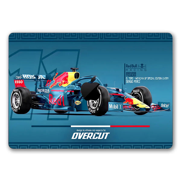 MacBook Laptop Skin - F1 Red Bull Neon Style Race Car