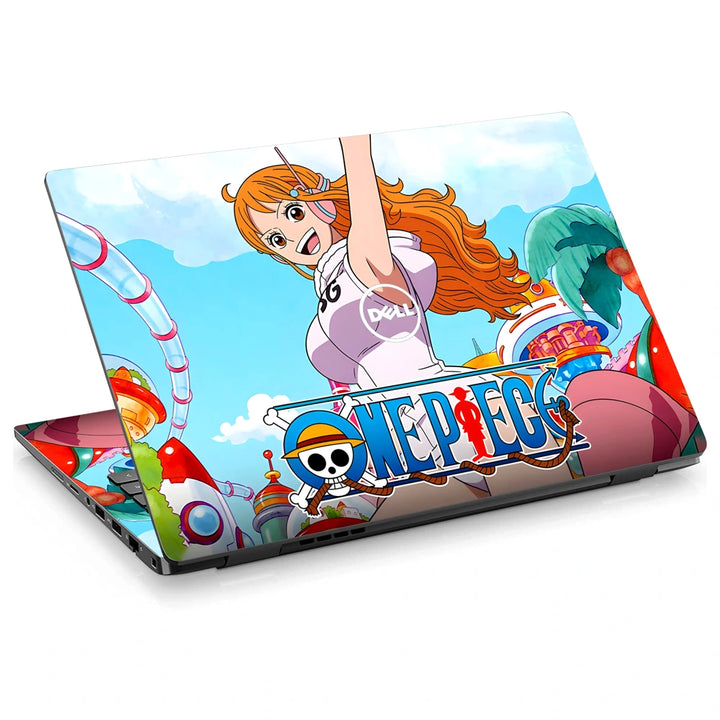 3M Material Textured Embossed Laptop Skin - One Piece Nami Beach Pop Art