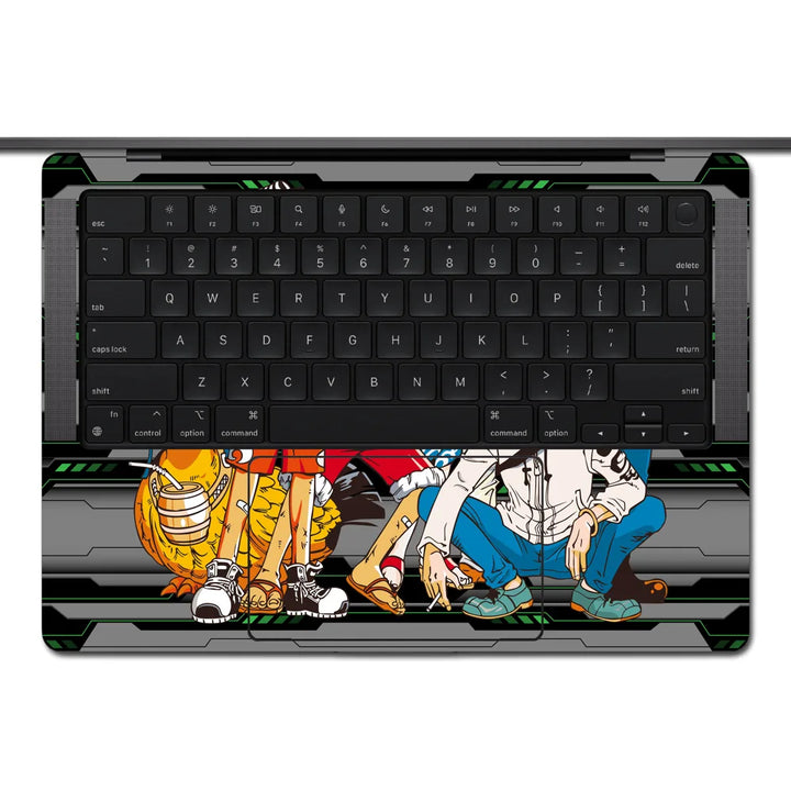 One Piece Straw Hat Crew Poster Laptop Skin for MacBook | Buy