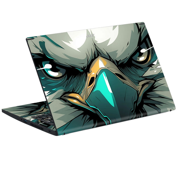 Acer Laptop Skin - Fierce Eagle Face Art