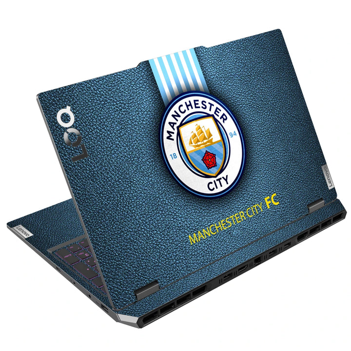 3M Material Textured Embossed Laptop Skin - Man City Modern Navy Crest