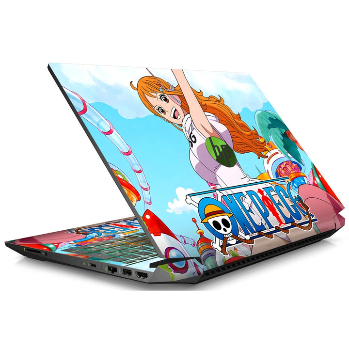 3M Material Textured Embossed Laptop Skin - One Piece Nami Beach Pop Art