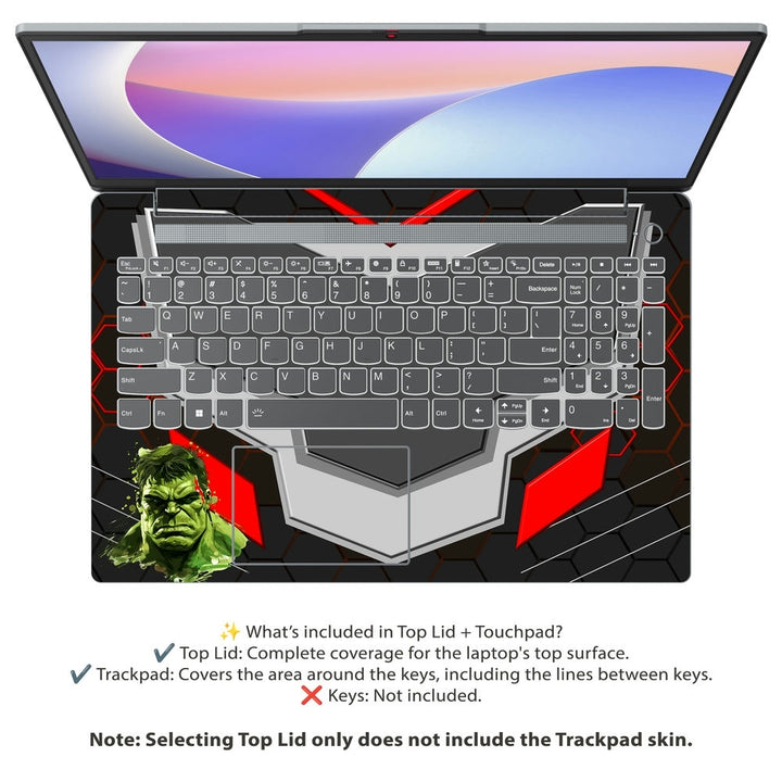 Lenovo Laptop Skin - Hulk Green Smash Armor