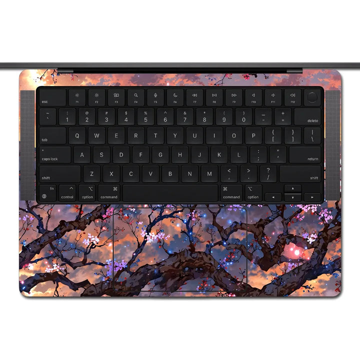MacBook Laptop Skin - Abstract Pink Cherry Blossom Forest