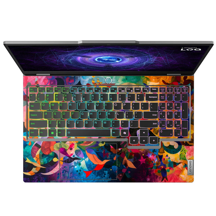 Shop Multicolor Swirl Art Abstract Laptop Skin for Lenovo LOQ | Buy ...