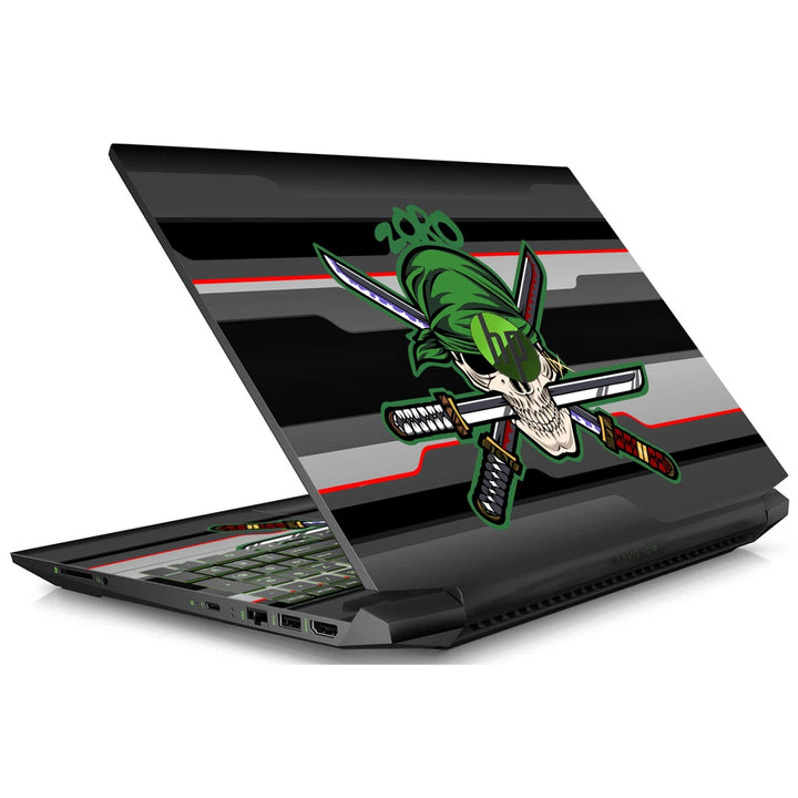 3M Material Textured Embossed Laptop Skin - Pirate Skull and Crossed Swords