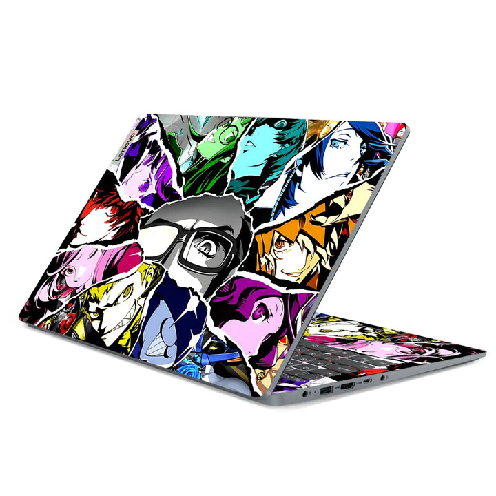3M Material Textured Embossed Laptop Skin - Persona 5 Phantom Thieves Collage