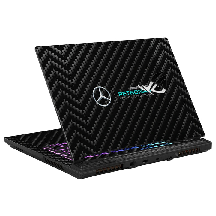 3M Material Textured Embossed Laptop Skin - Mercedes F1 Carbon Fiber Texture