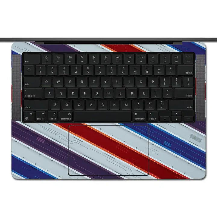 3D Tilt Color Bars Laptop Skin for MacBook | Buy Online Now – SkinsLegend