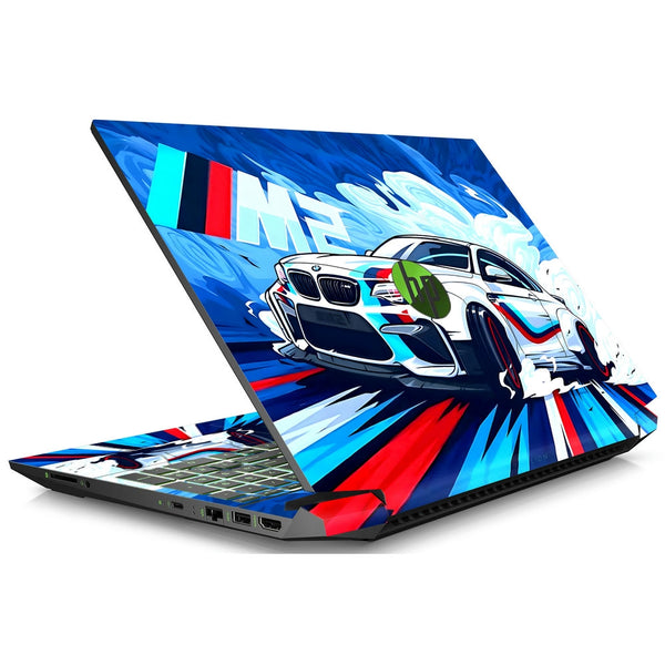 HP Laptop Skin - BMW M Sport White Splash