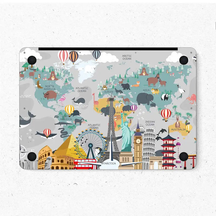 MacBook Laptop Skin - Travel Around the World