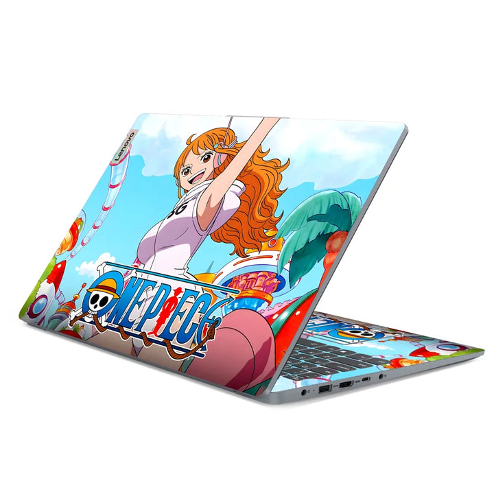 3M Material Textured Embossed Laptop Skin - One Piece Nami Beach Pop Art