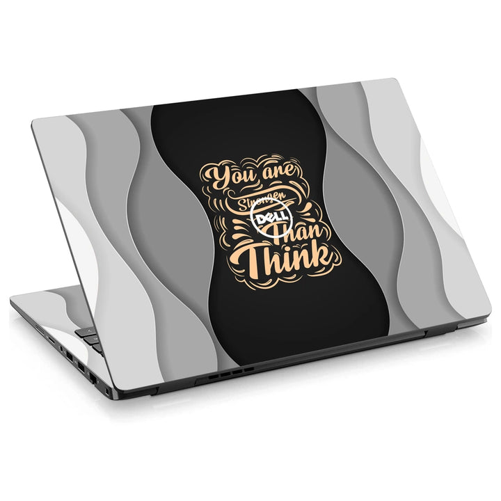 3M Material Textured Embossed Laptop Skin - Think Big Paper Cut Motivational Art