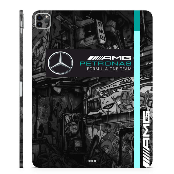 3D Embossed Tablet Skin AMG Petronas F1 Graffiti