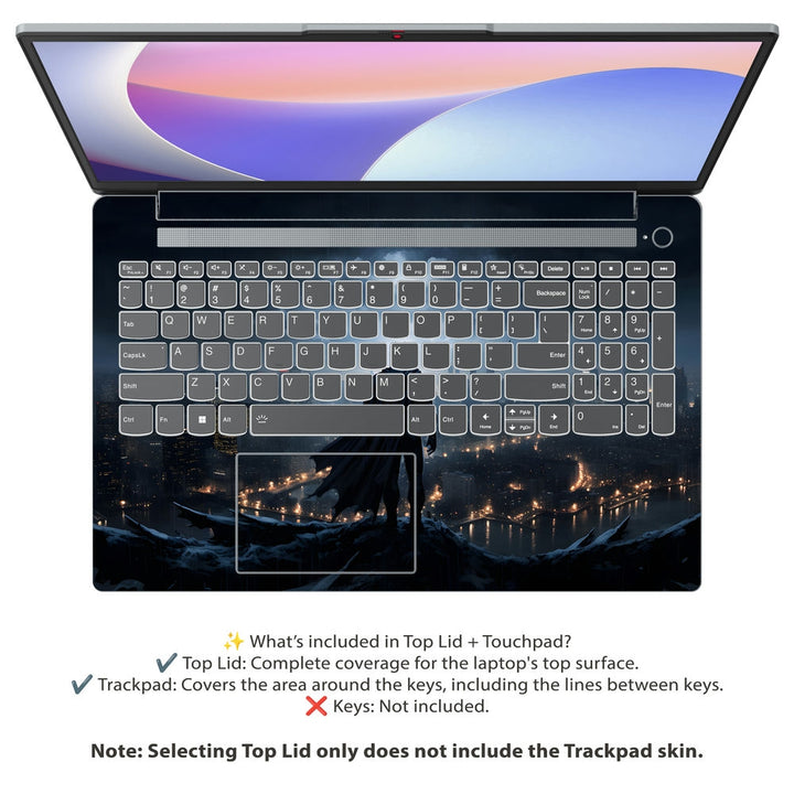 Lenovo Laptop Skin - Dark Night Bats