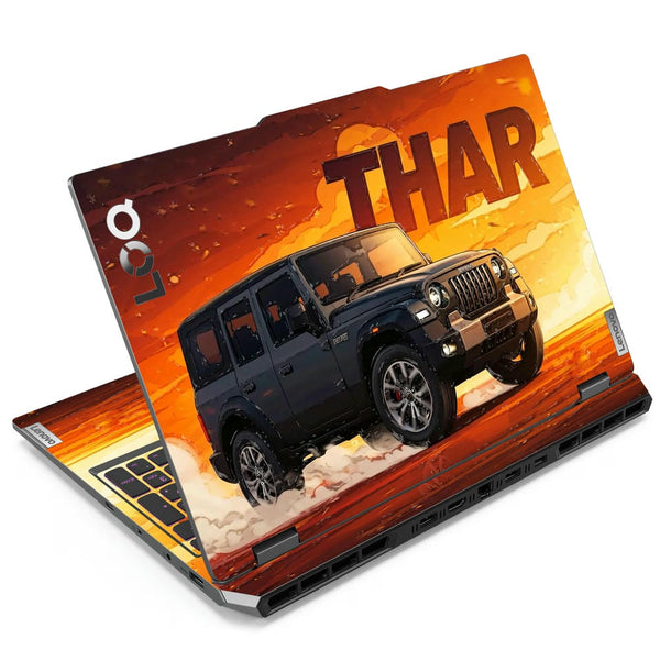 3D Embossed Laptop Skin - Thar Jeep Off-Road