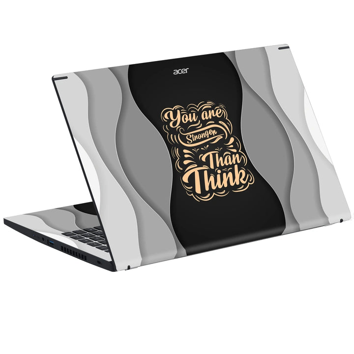 3M Material Textured Embossed Laptop Skin - Think Big Paper Cut Motivational Art