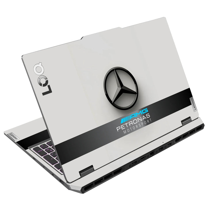 3M Material Textured Embossed Laptop Skin - Mercedes AMG Petronas F1 Emblem