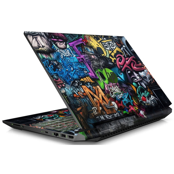 HP Laptop Skin - Wooden M Graffiti
