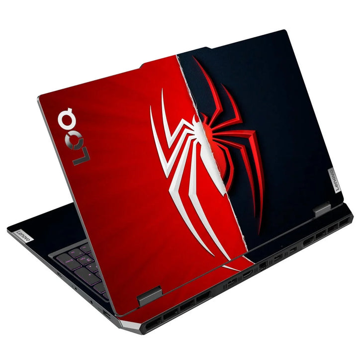 Spider-Man Logo Red Black 3D Embossed Laptop Skin | Buy Online Now ...