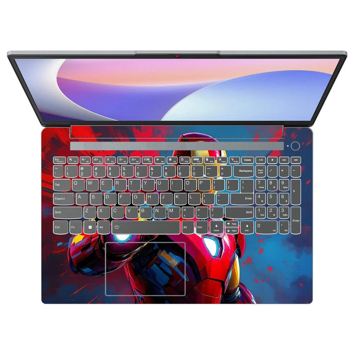 3D Embossed Laptop Skin - Spider-Man Suit Red Blue Back