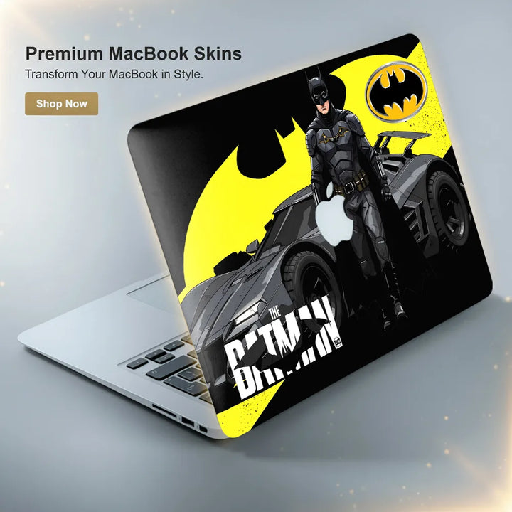 Batmobile Portable Computer The Batman Suit and Batmobile Laptop Skin for MacBook | Buy Online Now ...