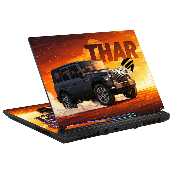 3D Embossed Laptop Skin - Thar Jeep Off-Road