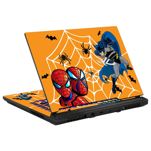 Asus Laptop Skin - Spiderman vs Batman Web