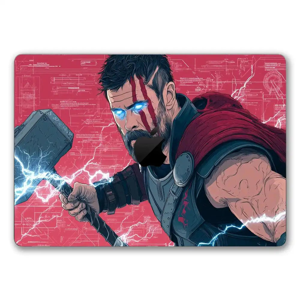 Thor and Mjolnir Laptop Skin for MacBook | Buy Online Now – SkinsLegend