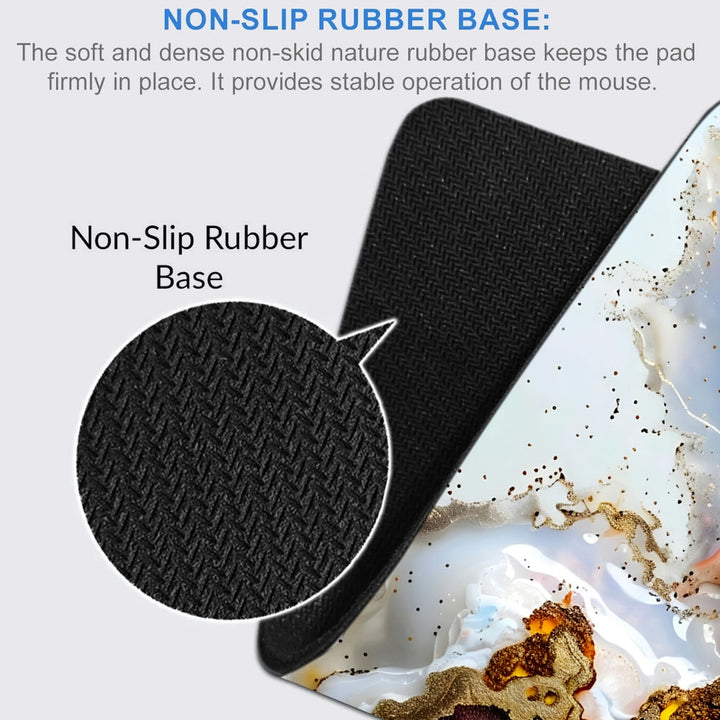 Anti-Slip Desk Mat Gaming Mouse Pad - Gemstone Splash