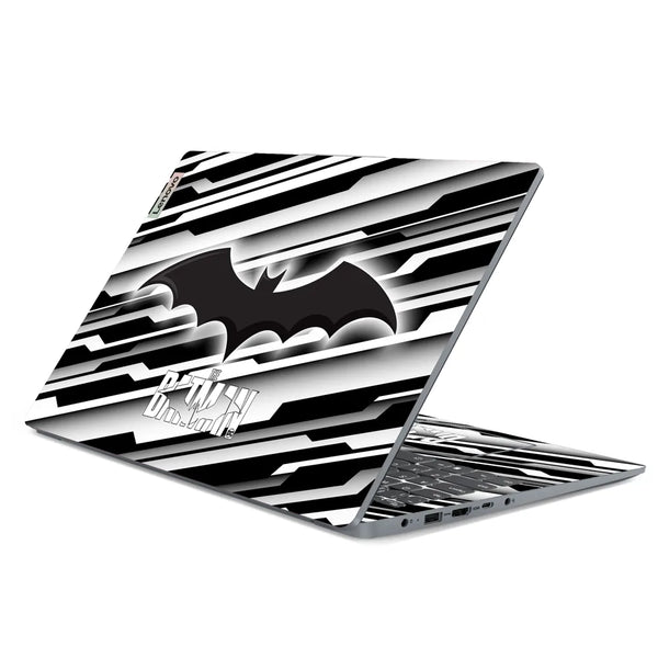 3M Material Textured Embossed Laptop Skin - Batman Logo Monochrome Abstract