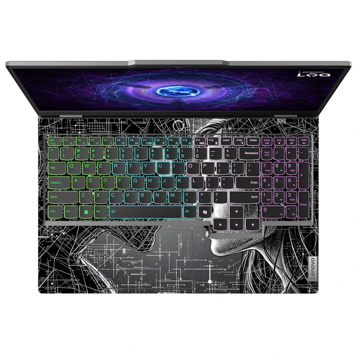 3M Material Textured Embossed Laptop Skin - Spider-Man Kiss Black and White Sketch