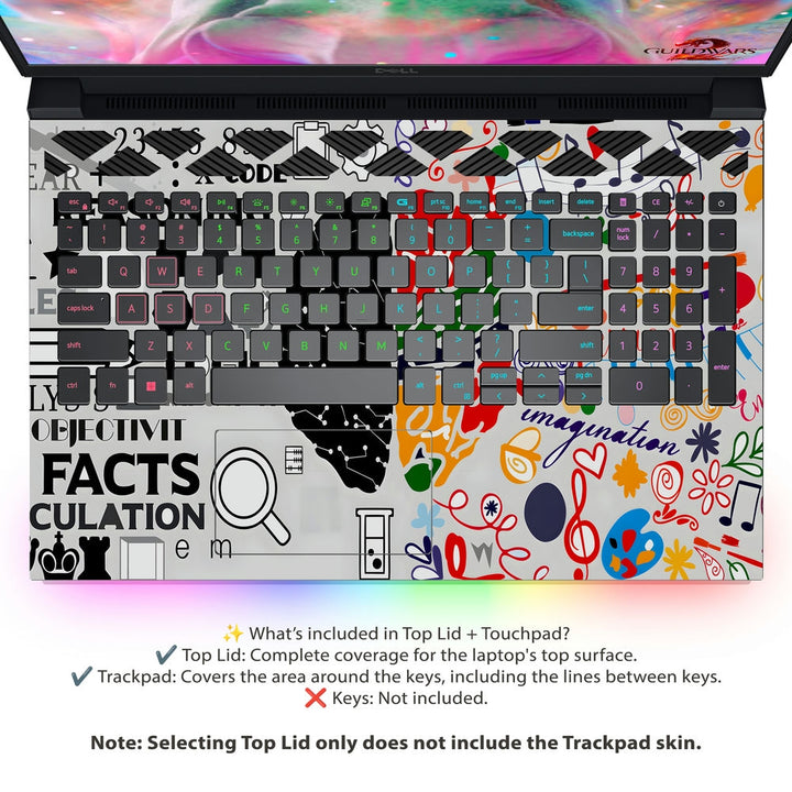 Dell Laptop Skin - brain reasoning