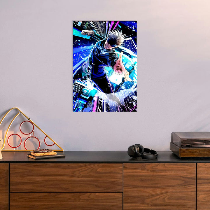 High-Quality Metal Posters - Anime Satoru Gojo SG08 | Vibrant Colors ...