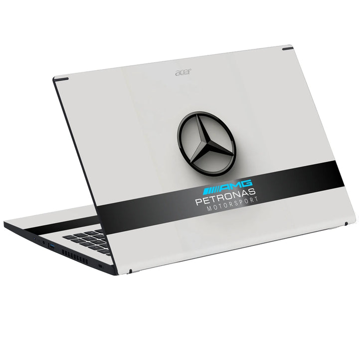 3M Material Textured Embossed Laptop Skin - Mercedes AMG Petronas F1 Emblem