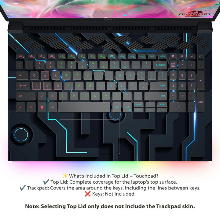 Dell Laptop Skin - Deep Circuit