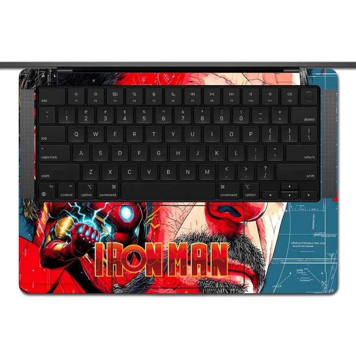 MacBook Laptop Skin - Iron Man Classic Comic Pop Art
